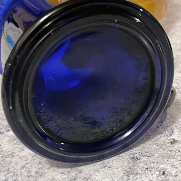 Cobalt blue eight panel promotional coffee mug vintage made in USA - Picture 7 of 8